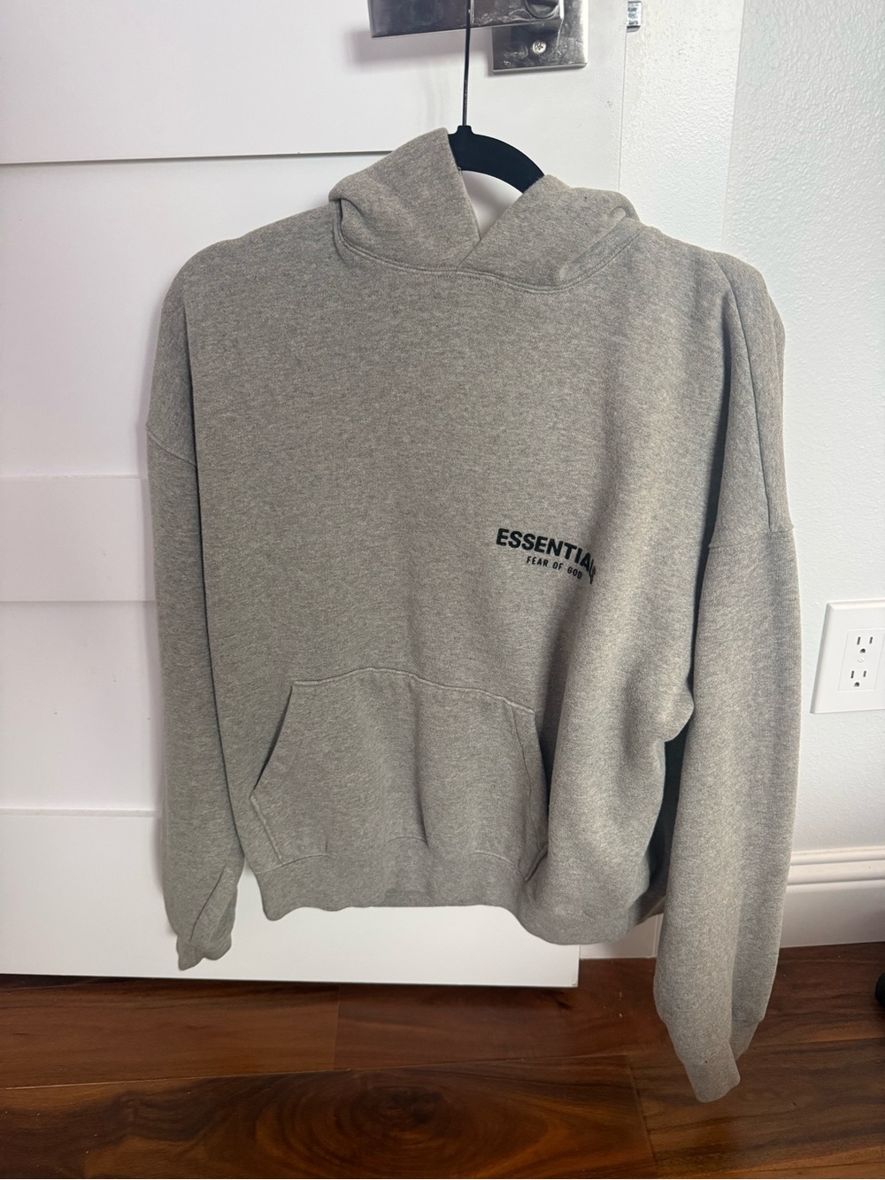 Essentials Heather Gray Pullover Hoodie